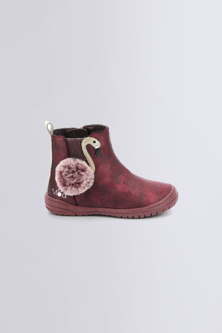 Bottines bébé fille MOD 8 Arisnow - bordeaux metalise - 27 Bordeaux  metalise - Cdiscount Chaussures