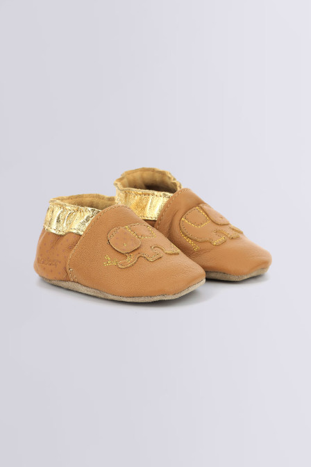 Robeez chaussons bebe elefant camp gris