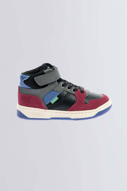 Kickado Noir bordeaux bleu